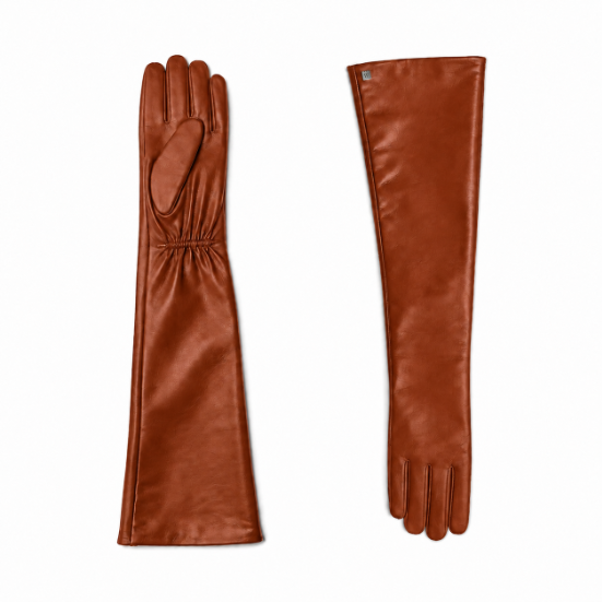 Luxury Opera-Length Sheepskin Leather Gloves