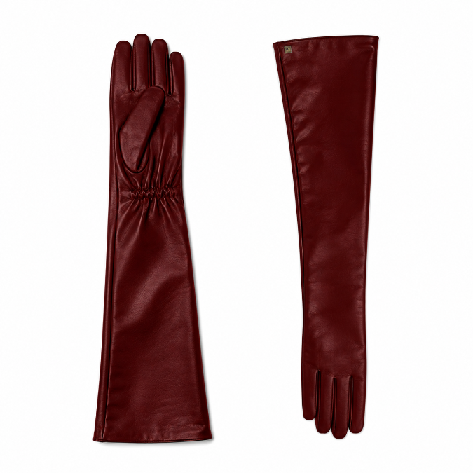 Luxury Opera-Length Sheepskin Leather Gloves