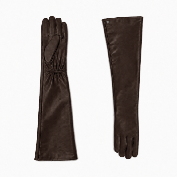 Luxury Opera-Length Sheepskin Leather Gloves
