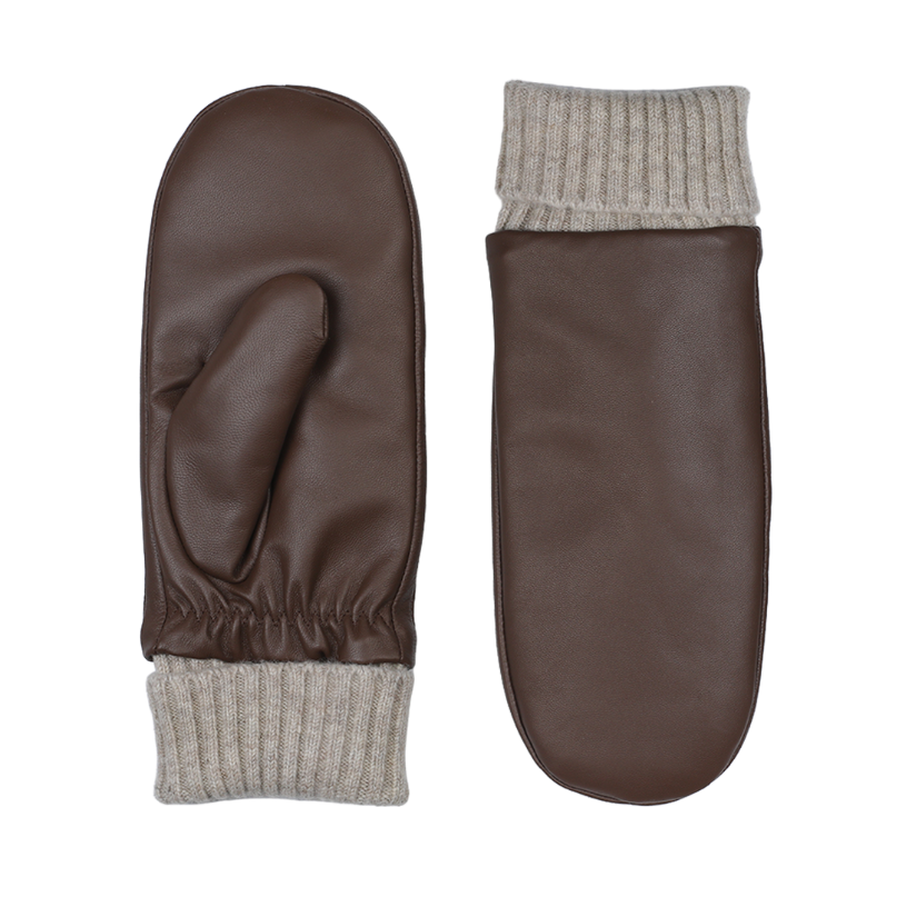 Luxury Ladies Leather Mittens