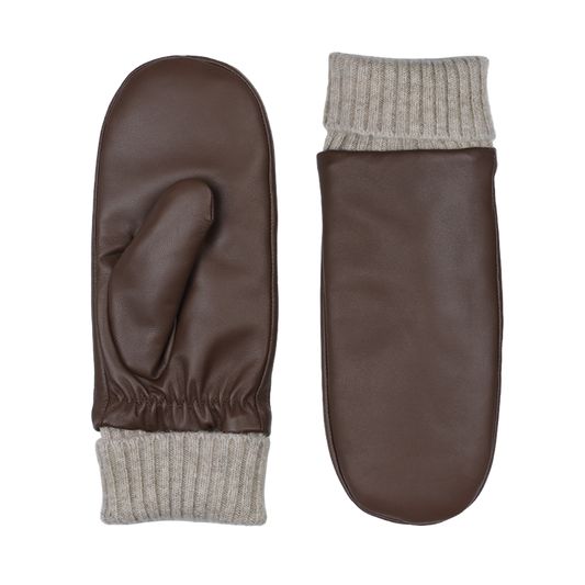 Luxury Ladies Leather Mittens