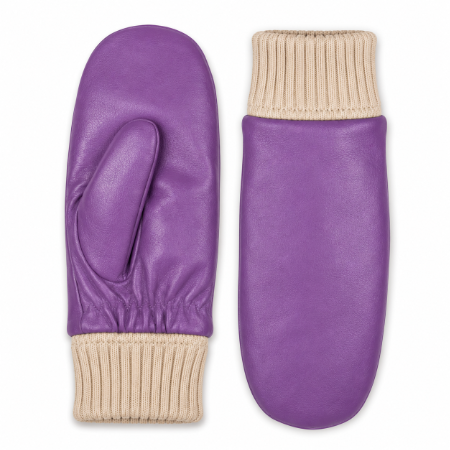 Luxury Ladies Leather Mittens