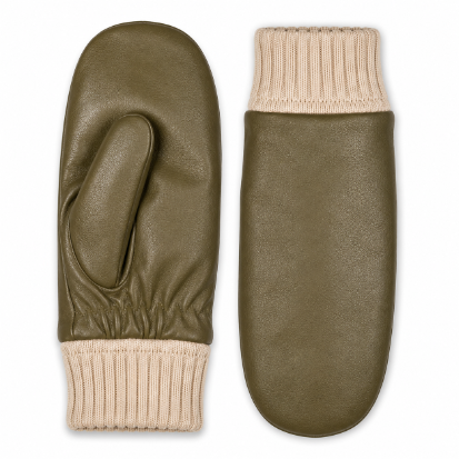 Luxury Ladies Leather Mittens