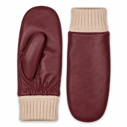Luxury Ladies Leather Mittens