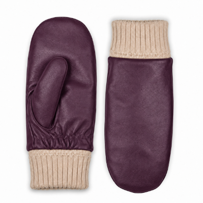 Luxury Ladies Leather Mittens