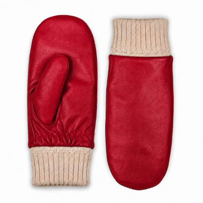 Luxury Ladies Leather Mittens