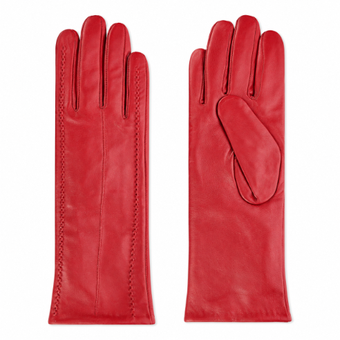 Club Rochelier Ladies Long Leather Glove with Stitch Details