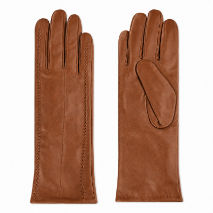 Club Rochelier Ladies Long Leather Glove with Stitch Details