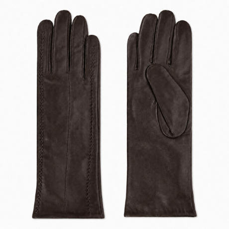 Club Rochelier Ladies Long Leather Glove with Stitch Details