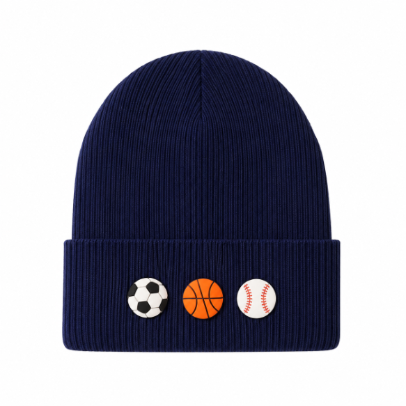 Kids/Tweens' Knit Hat with Removable Charms