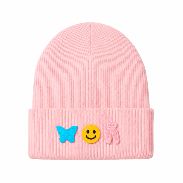 Kids/Tweens' Knit Hat with Removable Charms