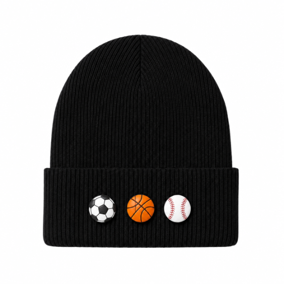 Kids/Tweens' Knit Hat with Removable Charms