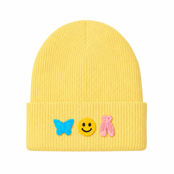 Kids/Tweens' Knit Hat with Removable Charms