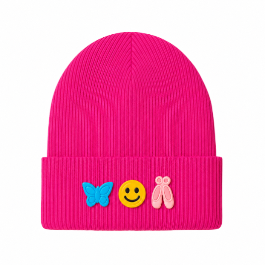 Kids/Tweens' Knit Hat with Removable Charms