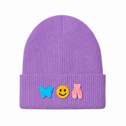 Kids/Tweens' Knit Hat with Removable Charms