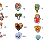 Adults Customizable Halloween Knit Hat with Removable Charms