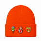 Kids/Tweens' Customizable Halloween Knit Hat with Removable Charms