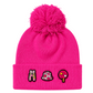 Kids/Tweens' Knit Pompom Hat with Removable Charms