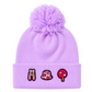 Kids/Tweens' Knit Pompom Hat with Removable Charms