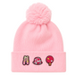 Kids/Tweens' Knit Pompom Hat with Removable Charms