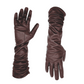 Club Rochlier Ruched Long Leather Glove